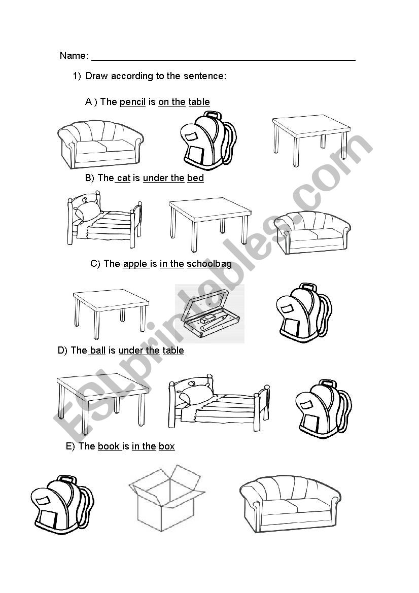 Where is it? worksheet