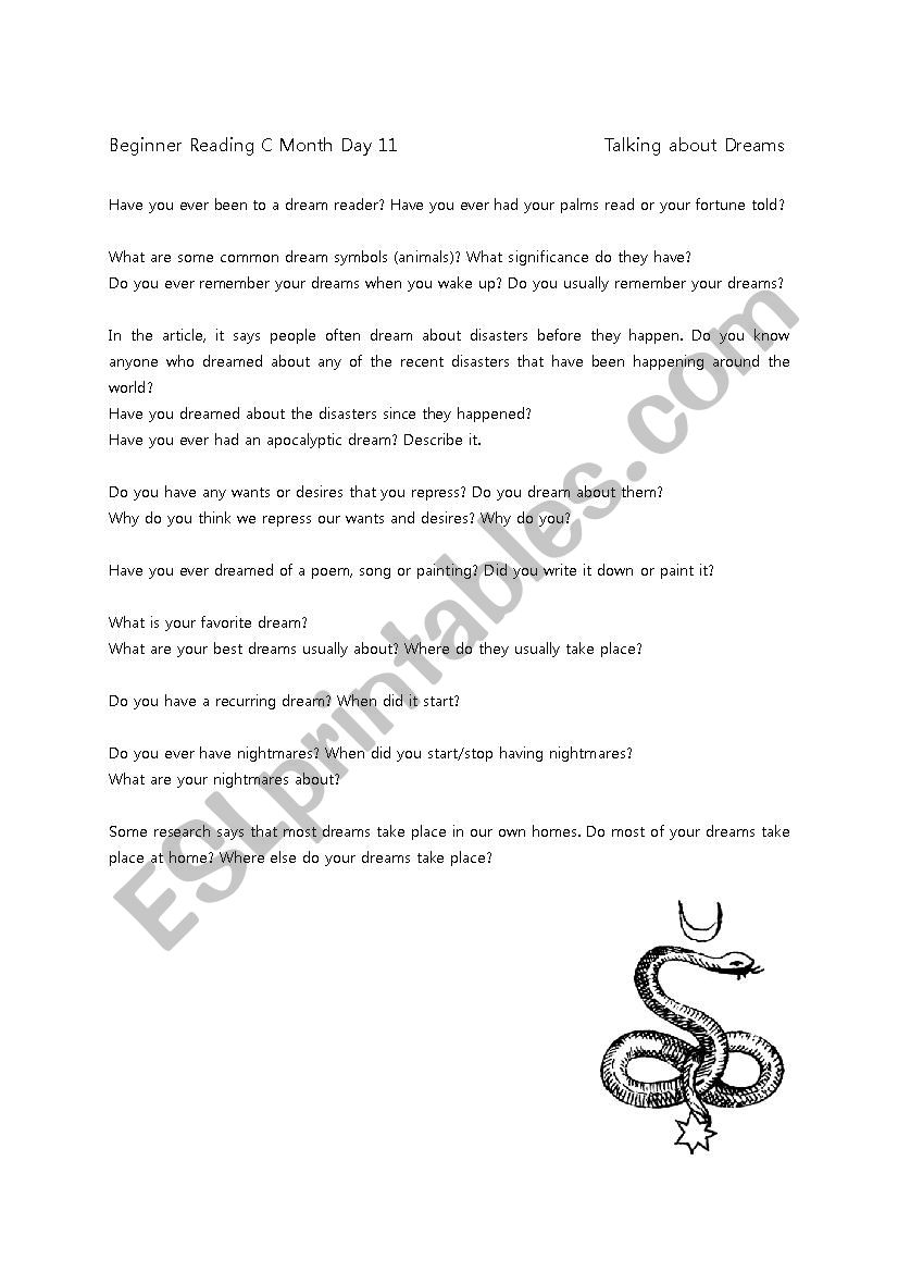 comprehension worksheet