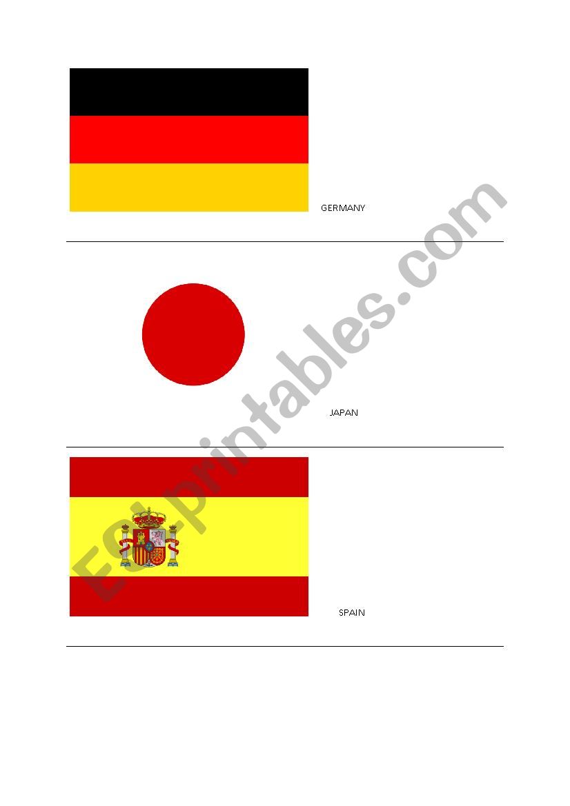 COUNTRY with FLAG worksheet