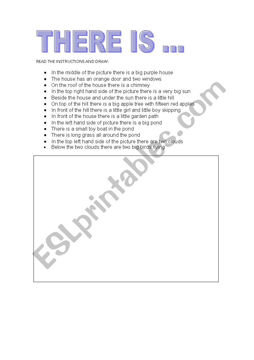 Read the instructions and draw