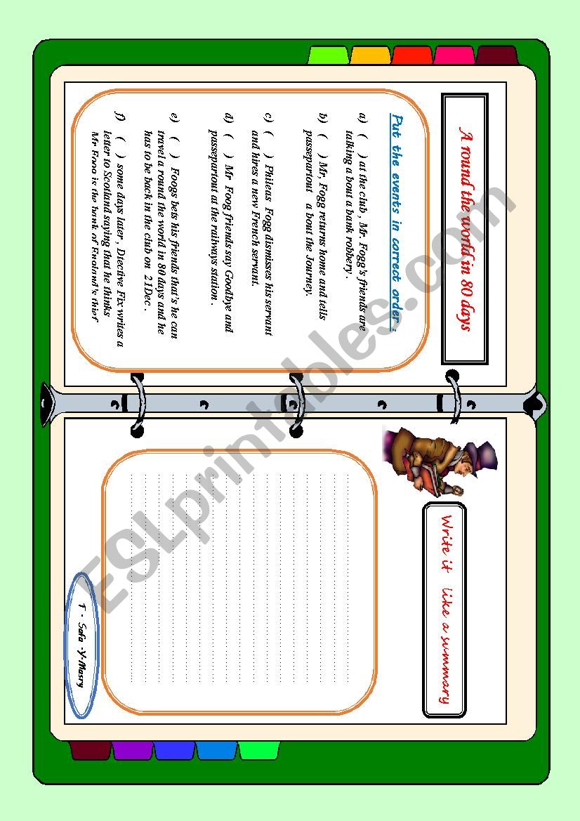 a round the world in 80 days worksheet