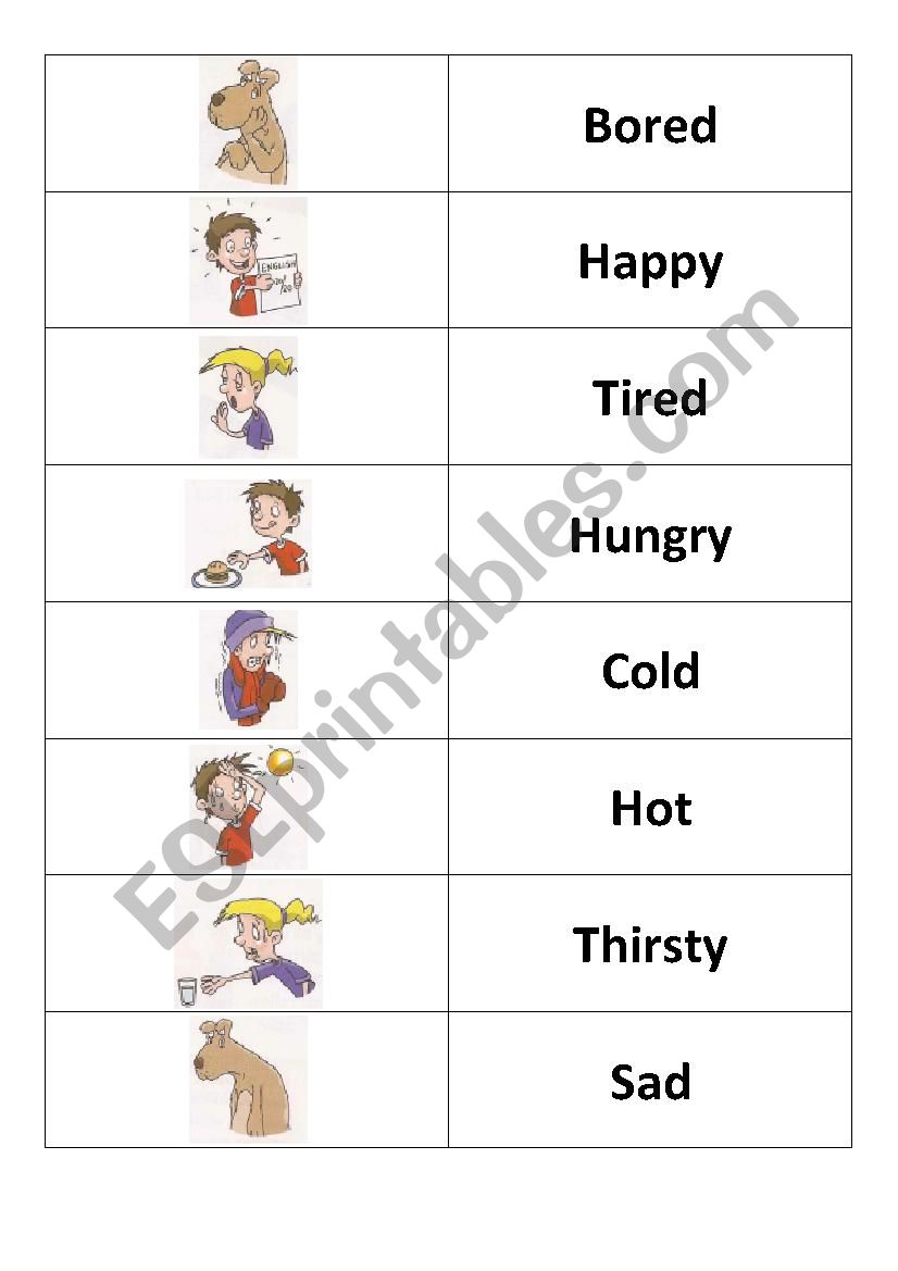 Feelings worksheet