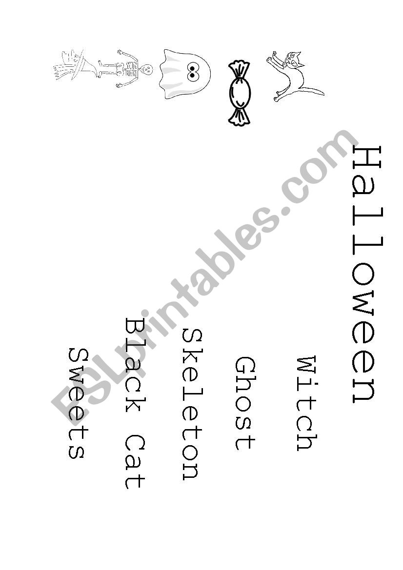 Halloween Vocabulary for kindergarden