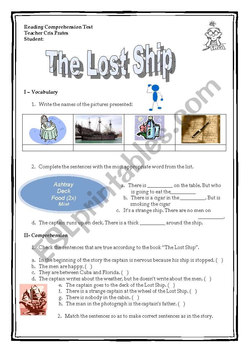 reading comprehension - The lost ship