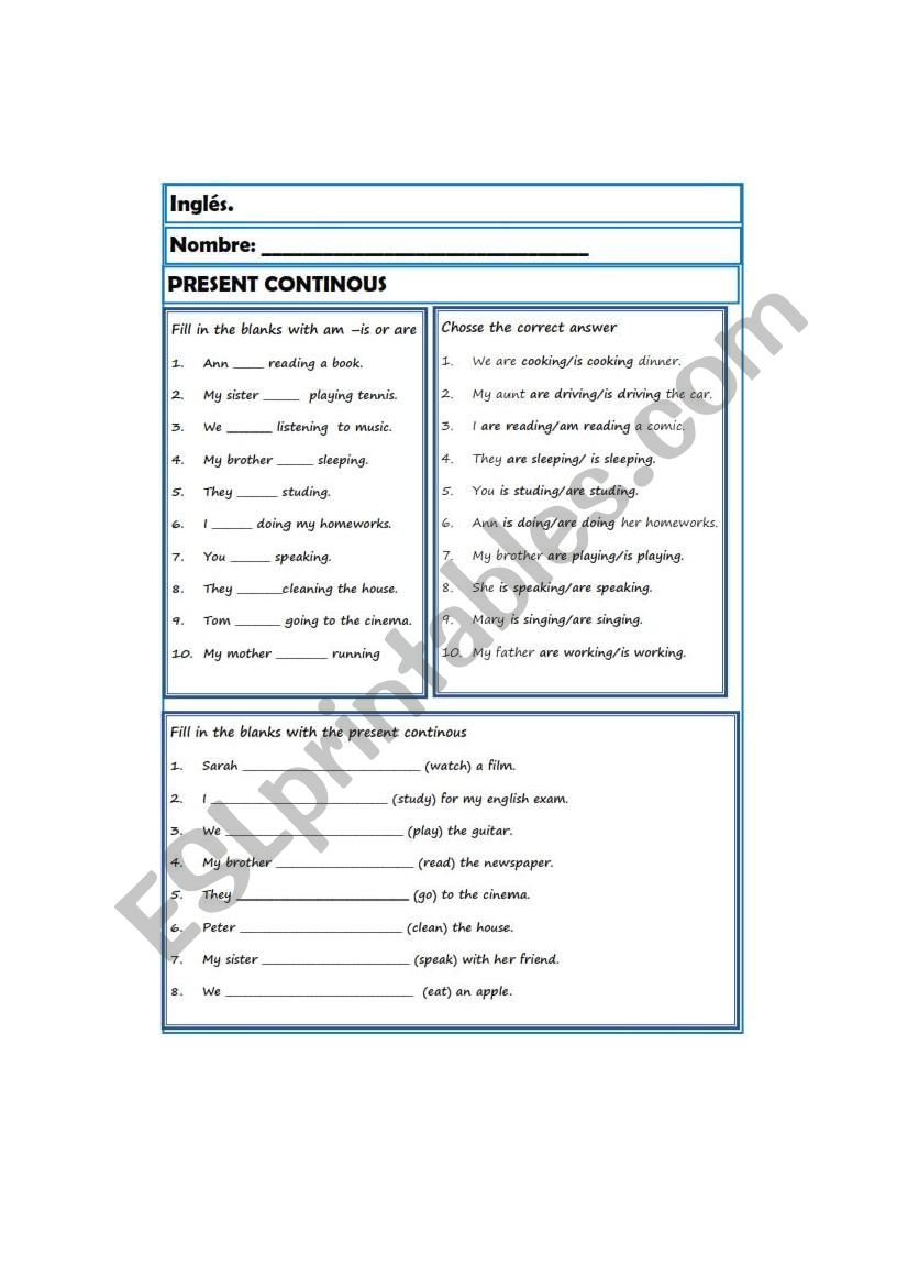 grammar exercises worksheet