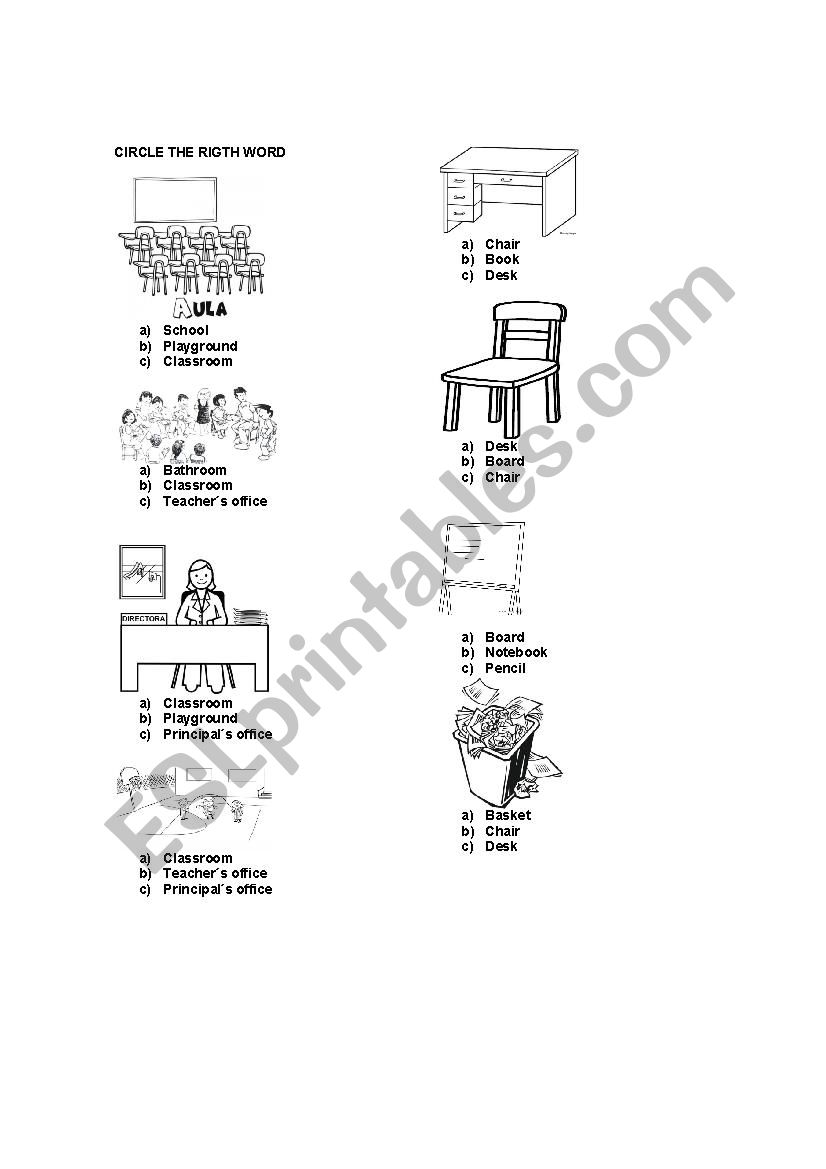 vocabulary worksheet