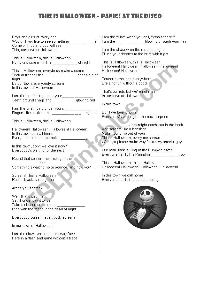 This is halloween worksheet