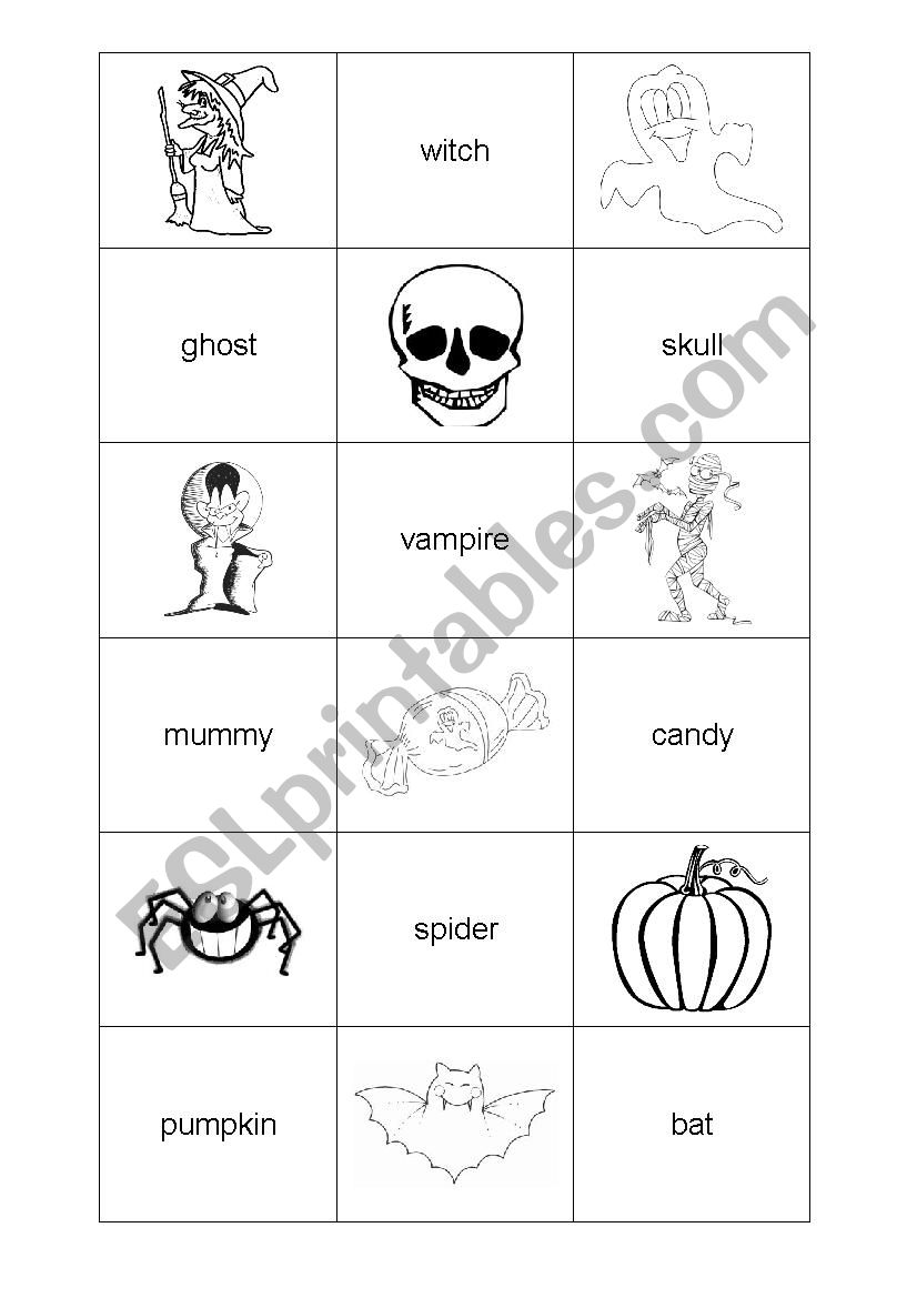 Halloween worksheet