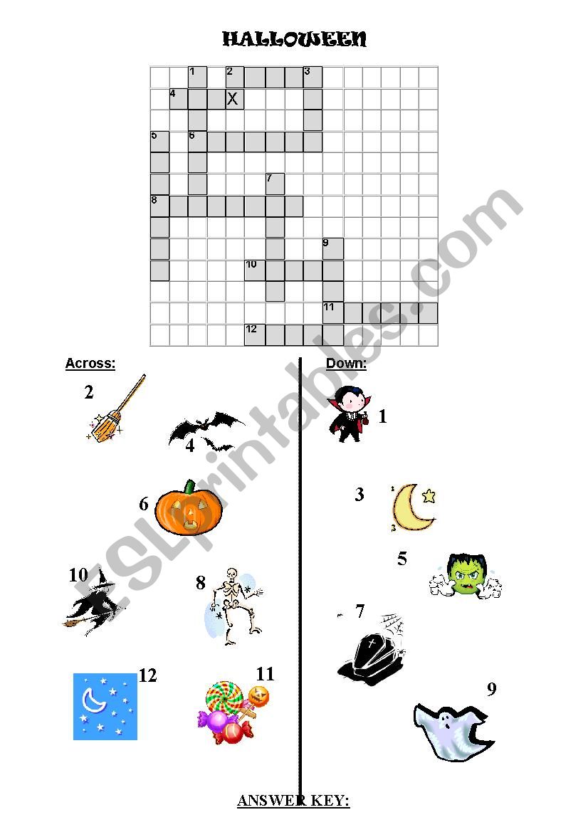 Halloween worksheet