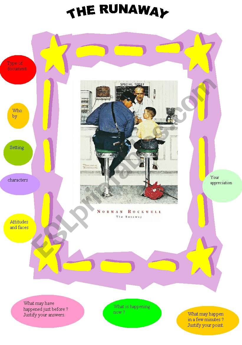 the run away norman rockwell worksheet