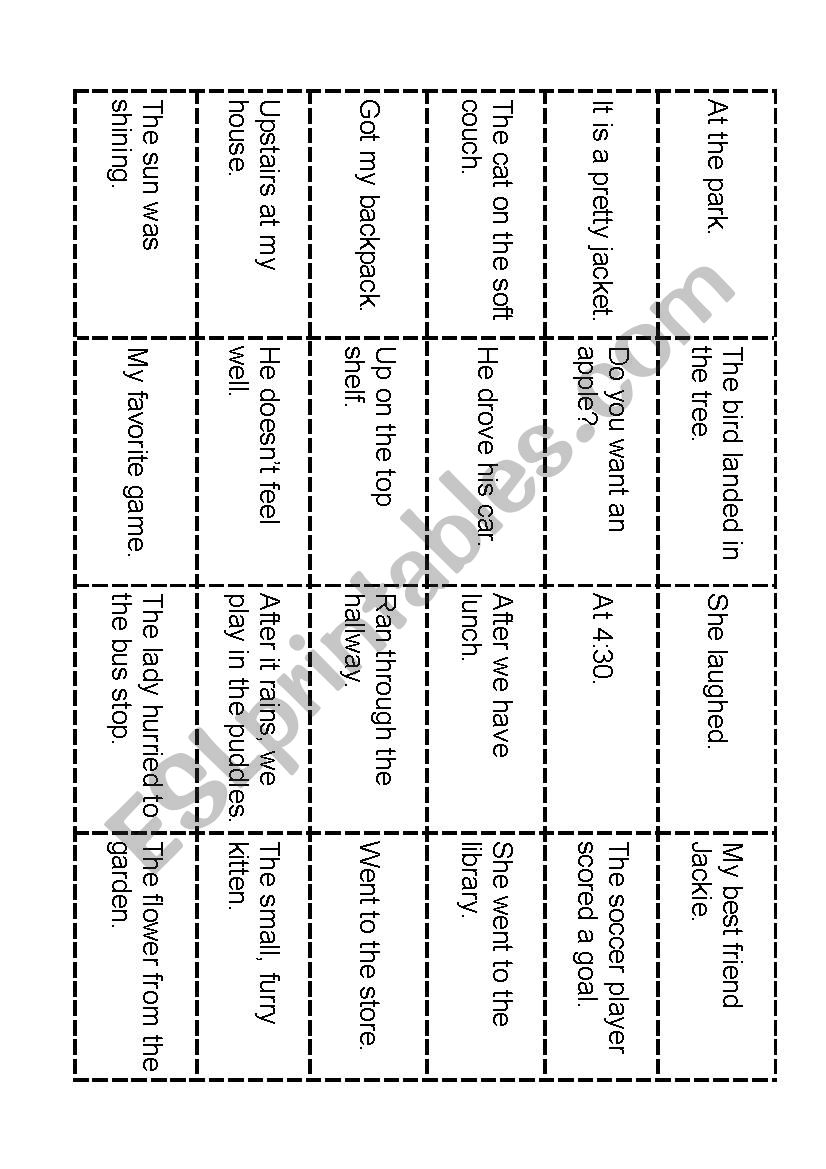 Complete or Incomplete? worksheet