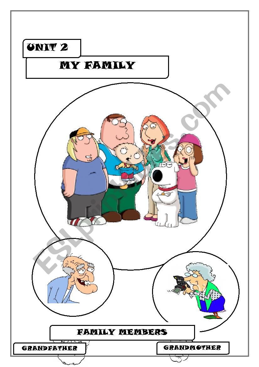 Family Members worksheet