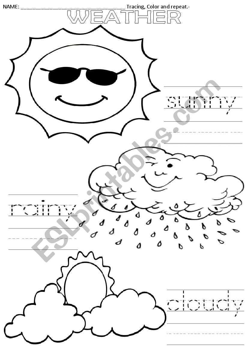 weather worksheet