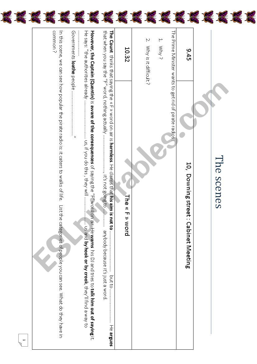 GOOD MORNING ENGLAND worksheet