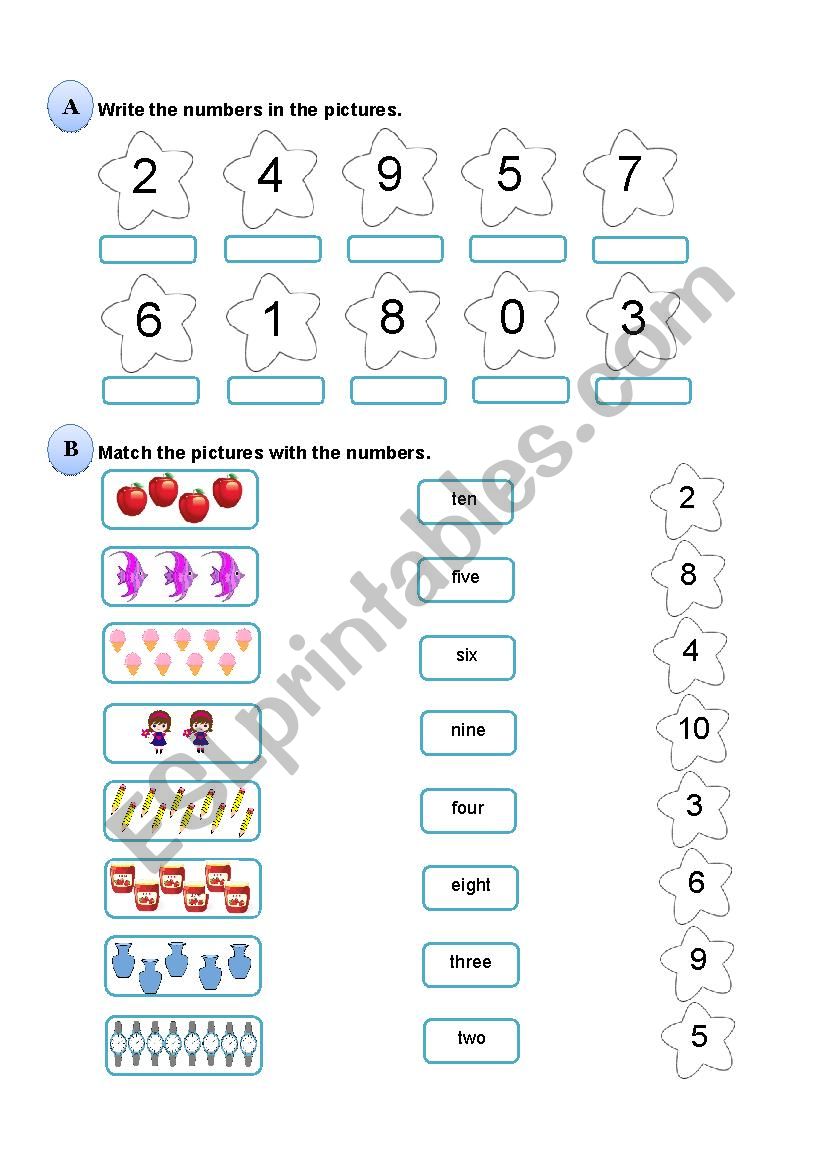 Numbers 0 10 ESL Worksheet By Zhao yuen2