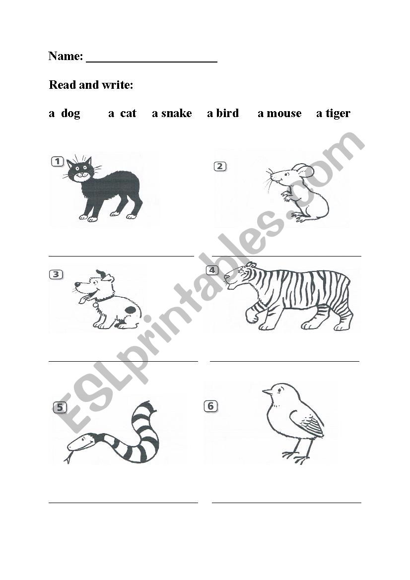 Happy House 1-animals worksheet