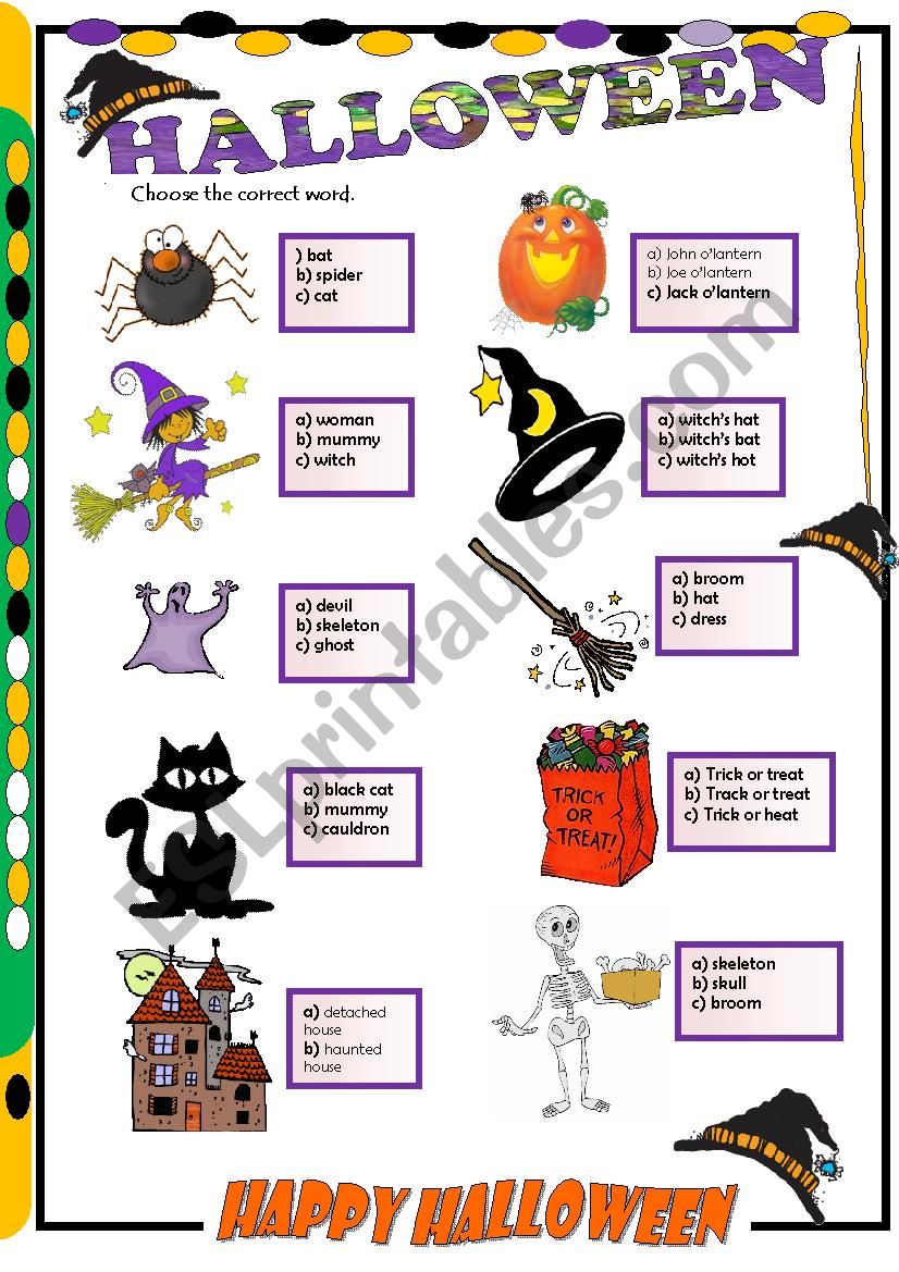 HALLOWEEN worksheet