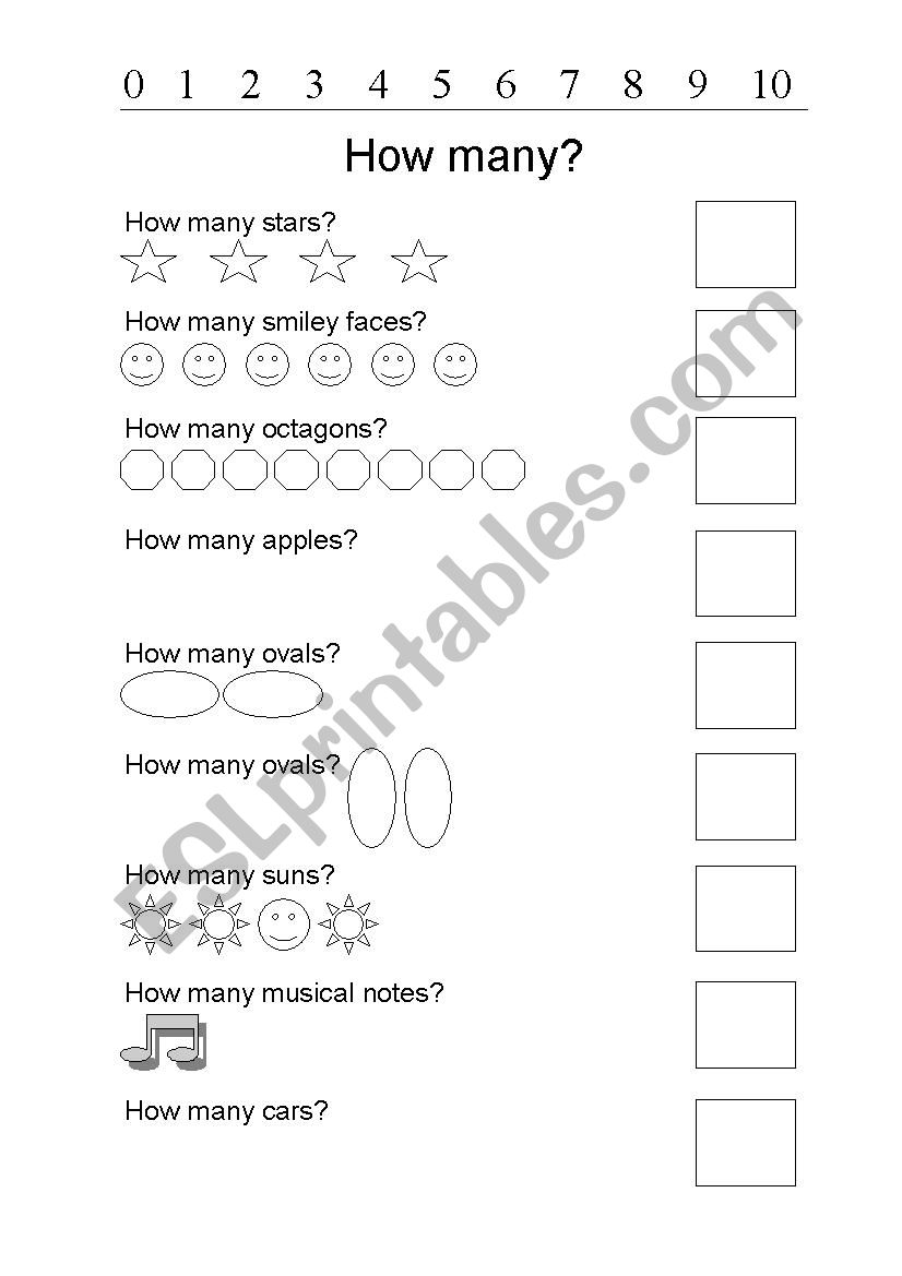 How many? Pg1 worksheet