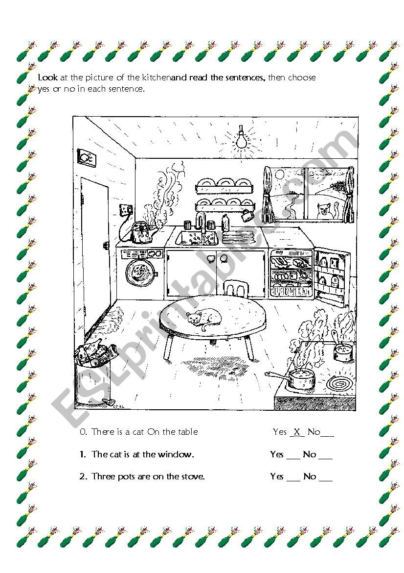 Practice prepositions of place