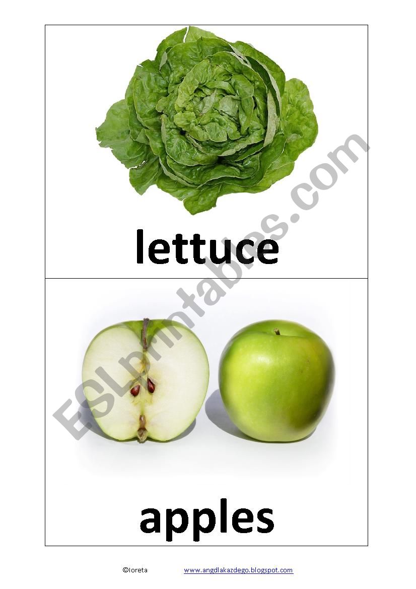 Food - Flashcards worksheet