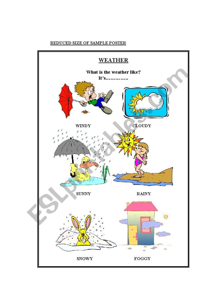 weather worksheet