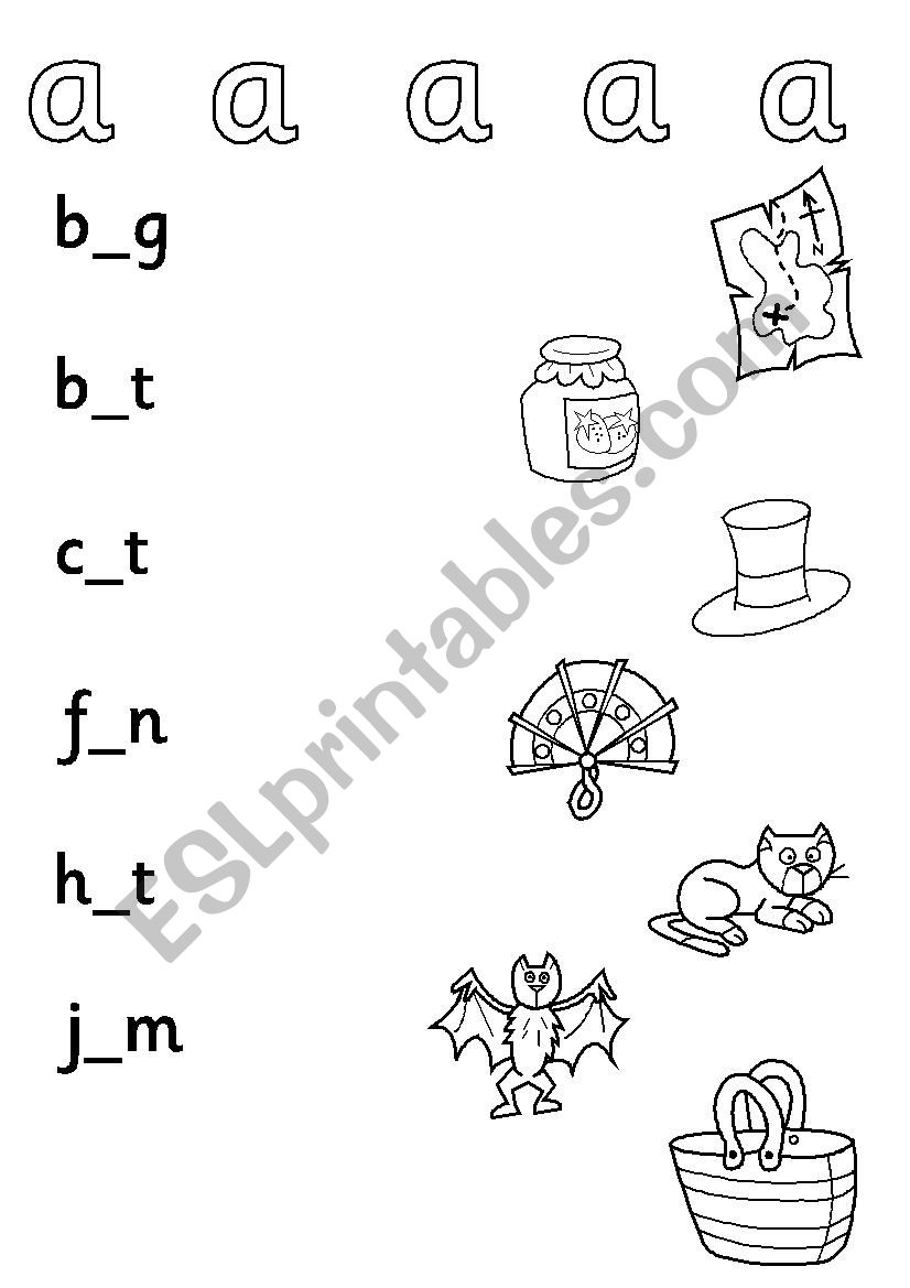 phonics cvc medial vowel  