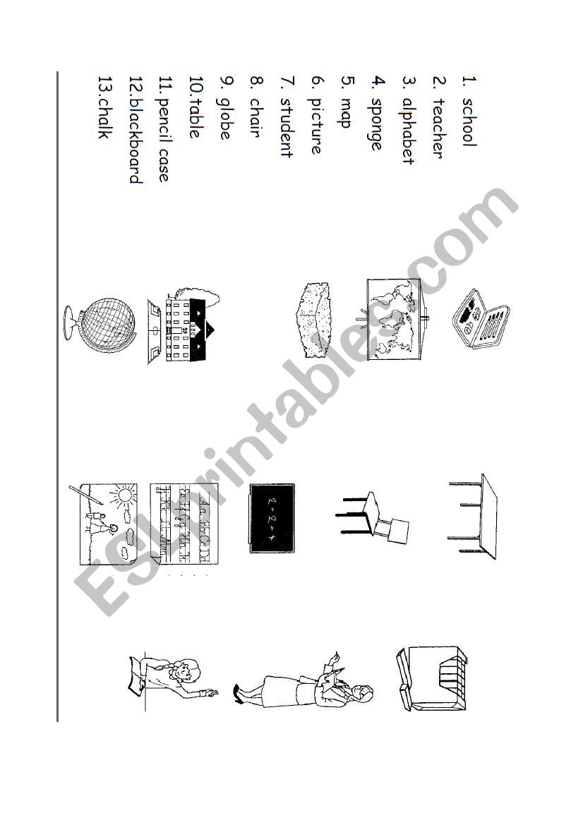 Toys worksheet