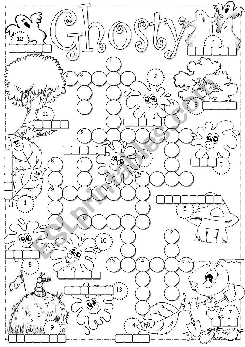 Ghosty Crossword worksheet