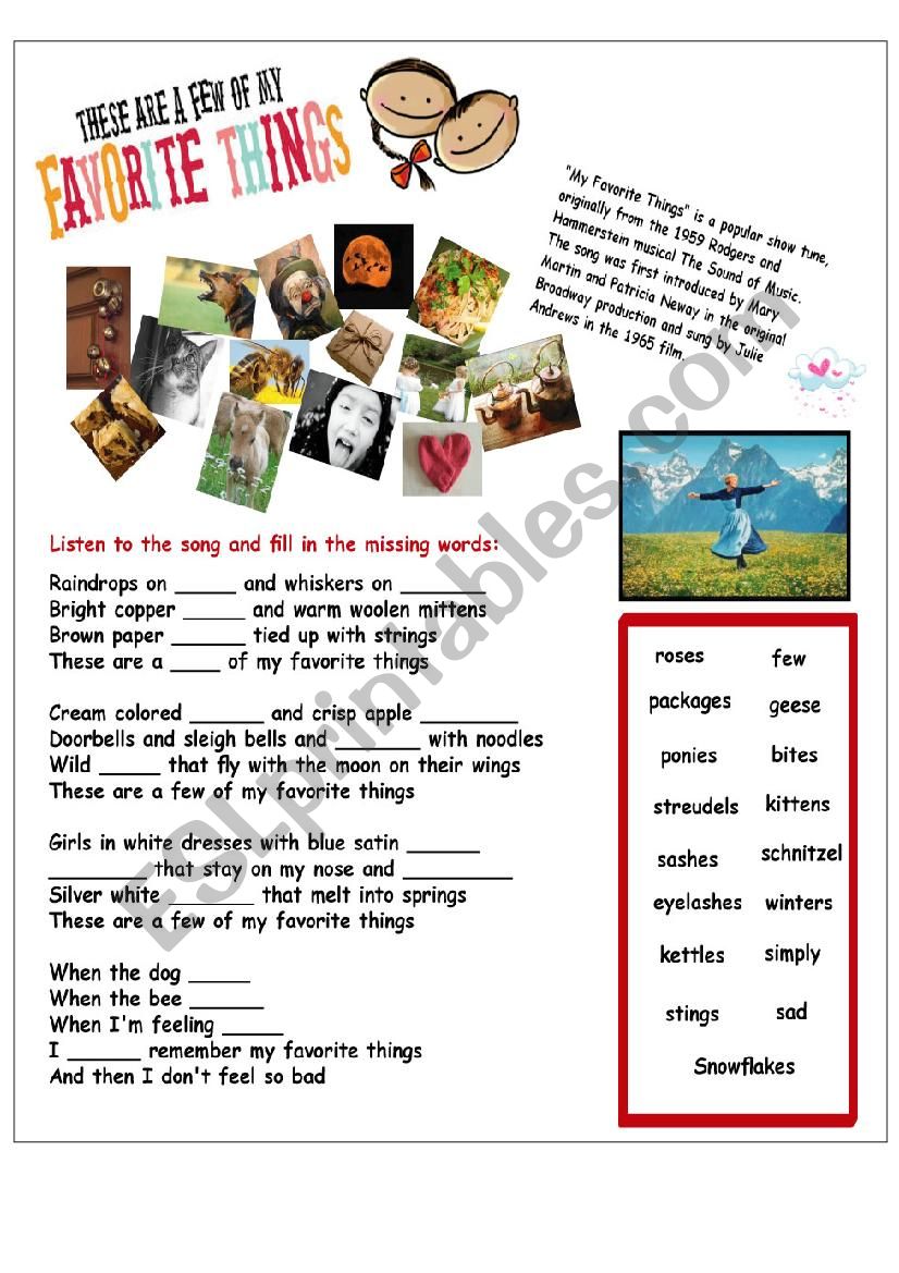 my-favorite-things-printable-worksheet