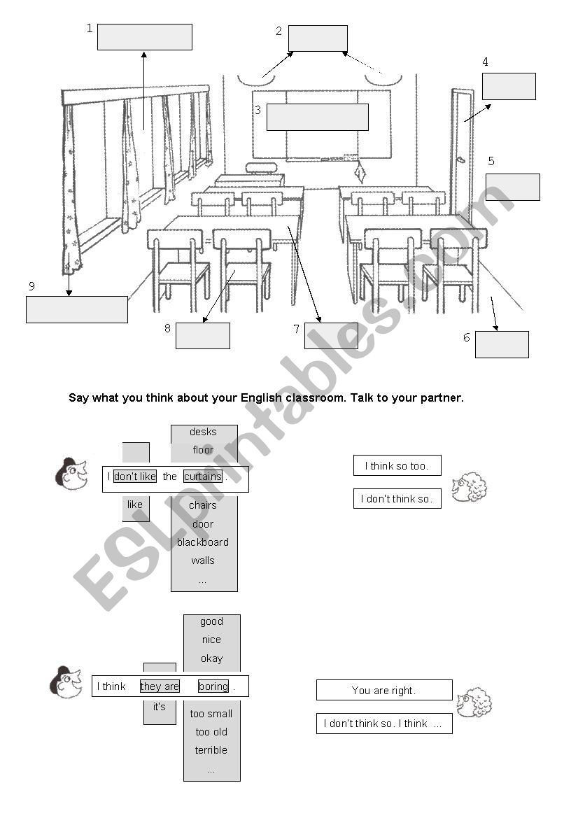 My classroom worksheet