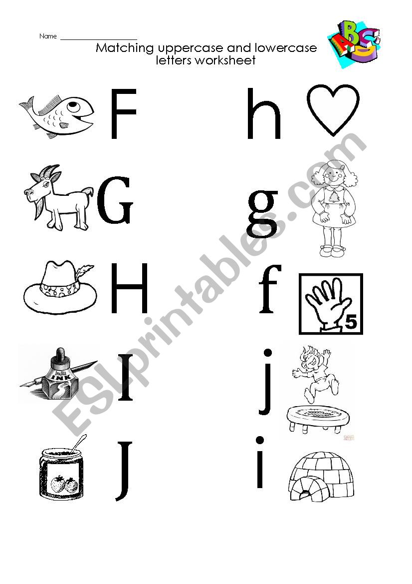 F-to I uppercase and lowercase letters matching