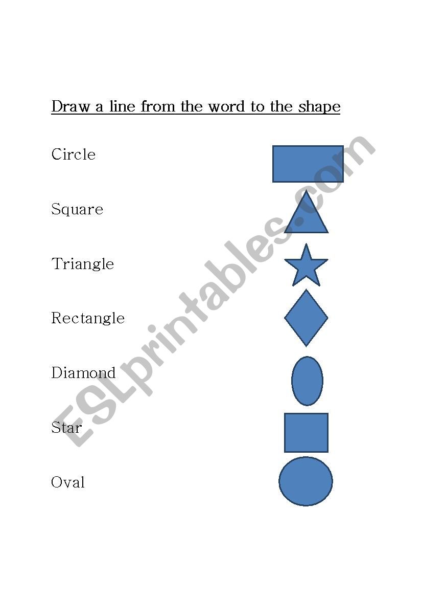 Shapes worksheet