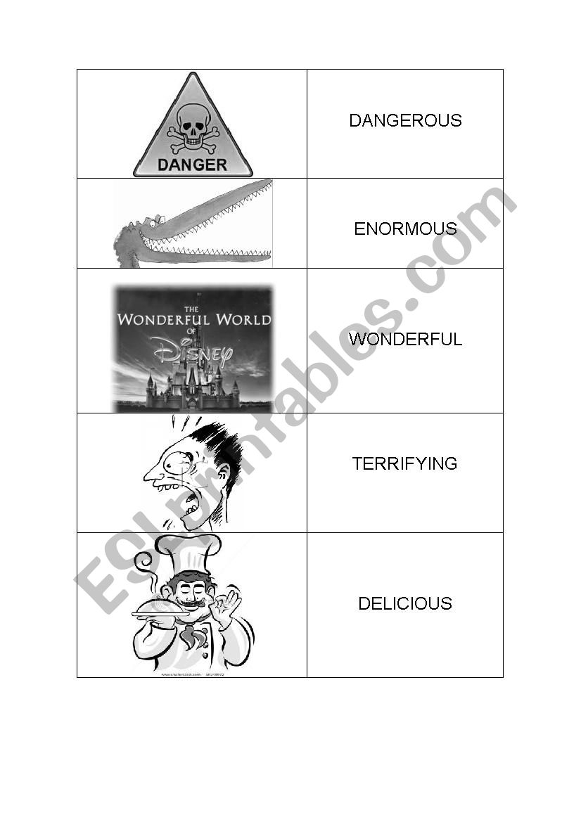 Cards worksheet