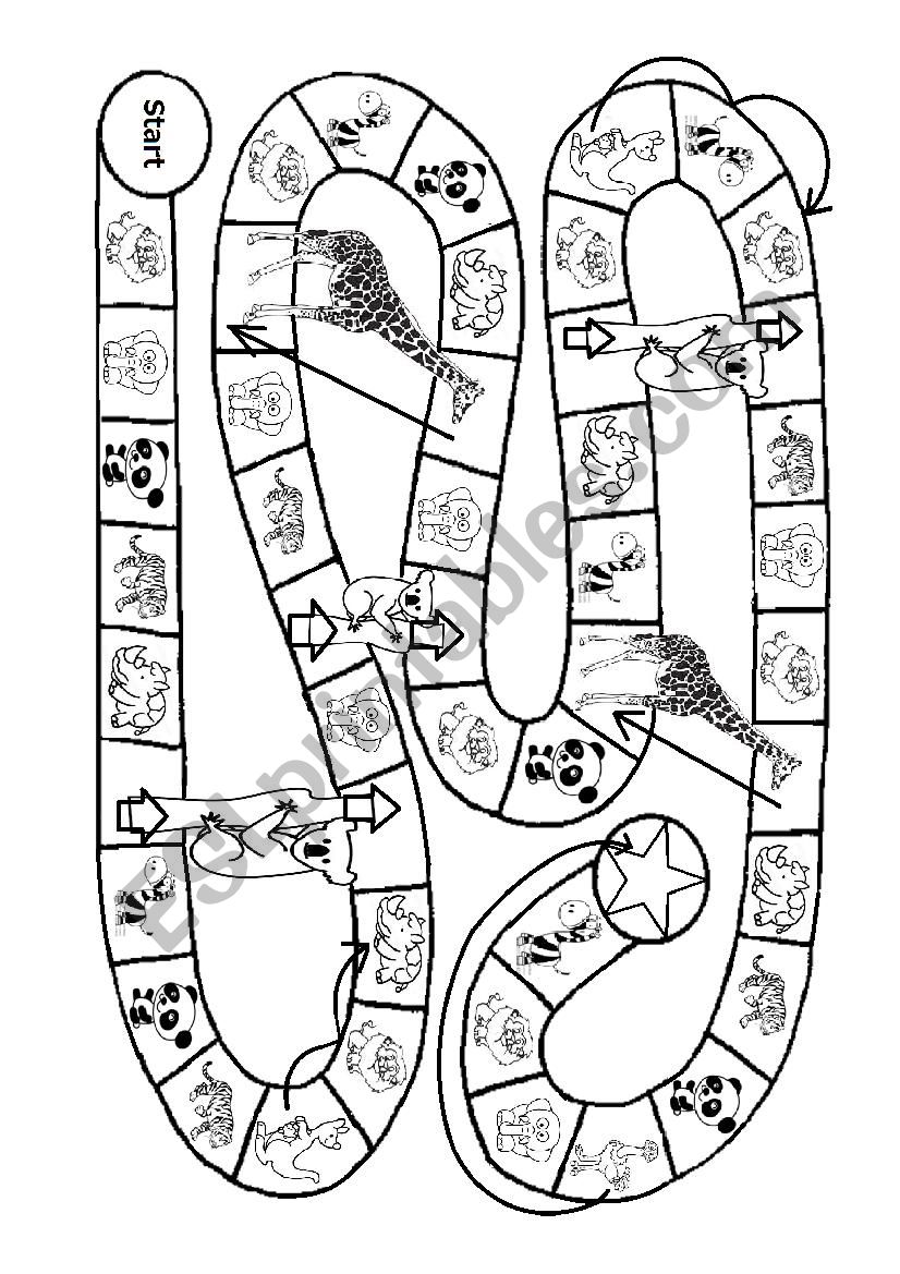 Animal Maze worksheet