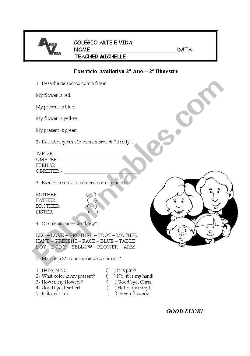 Family worksheet