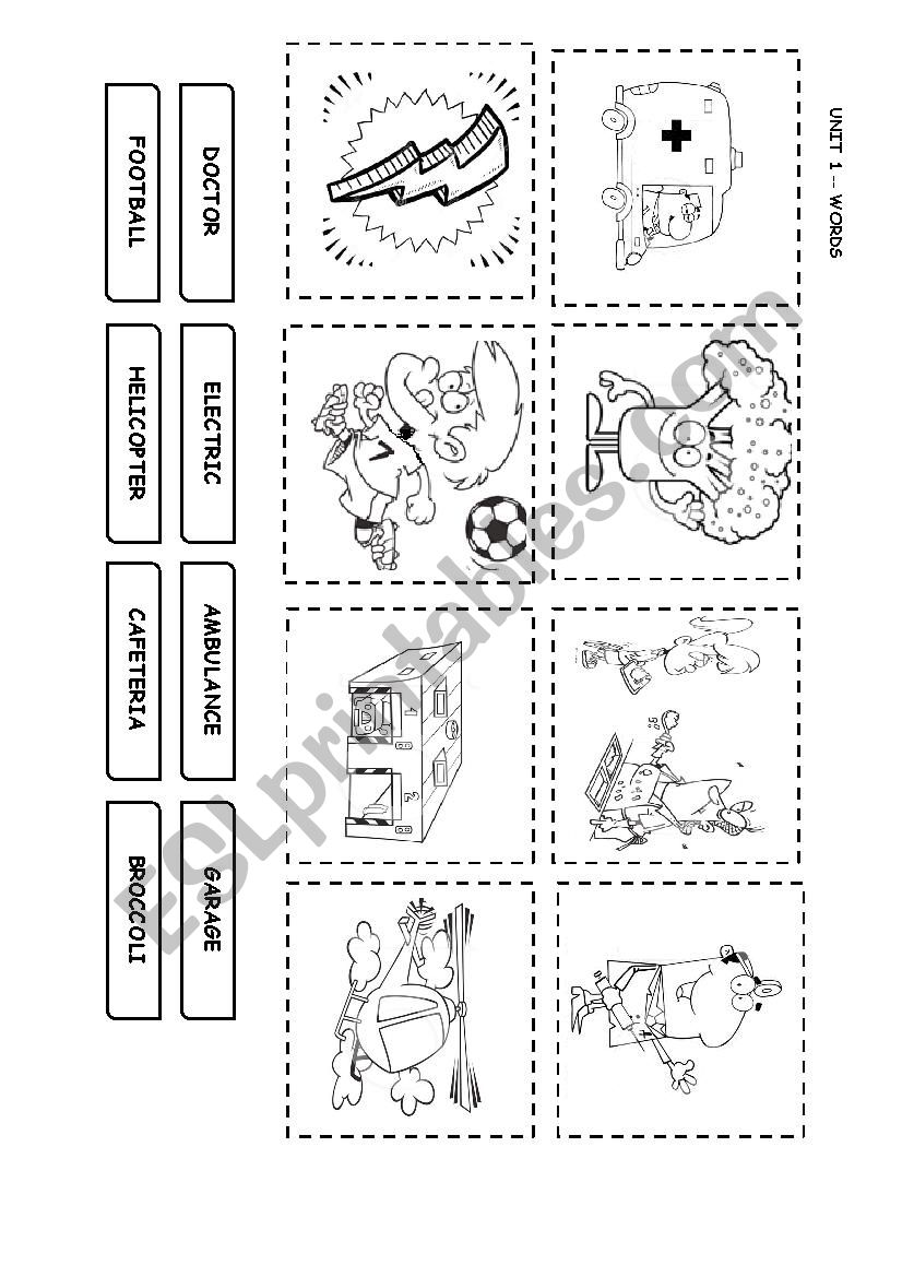 Alphabet words worksheet