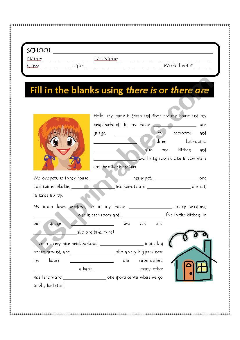 There is - there are worksheet