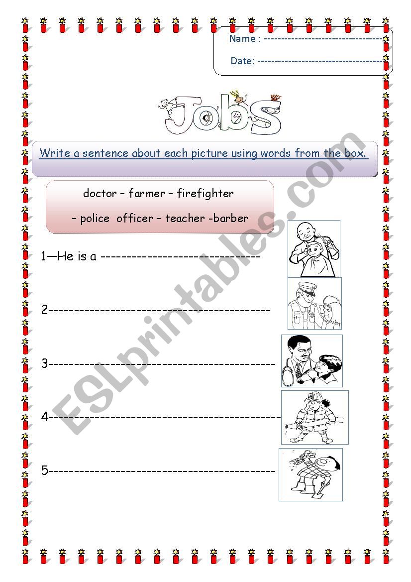 jobs 2 worksheet