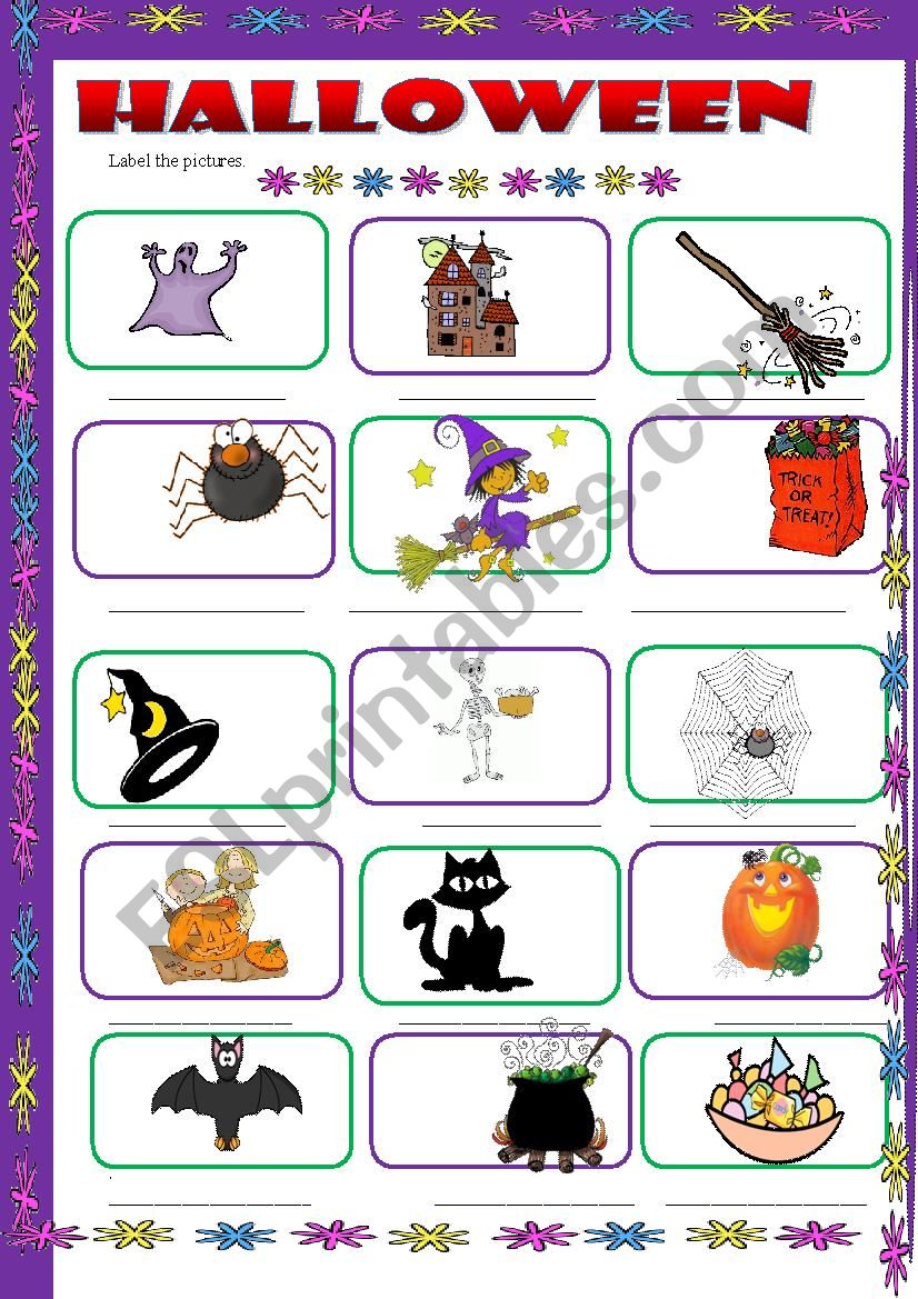 HALLOWEEN worksheet