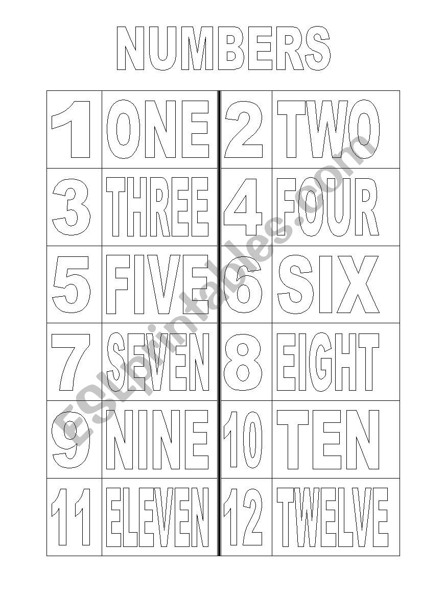 colour the numbers worksheet