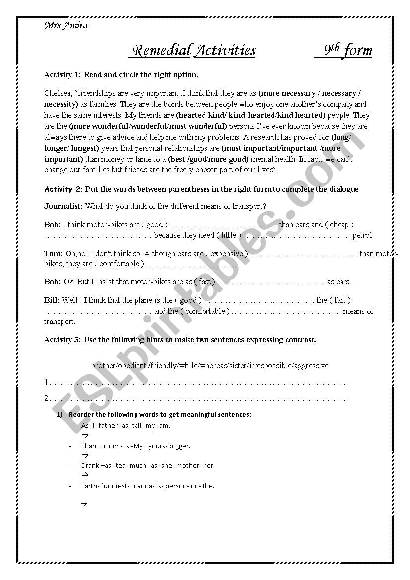 remedial-activities-esl-worksheet-by-riomer