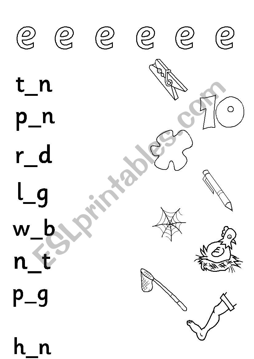 phonics cvc medial vowel  