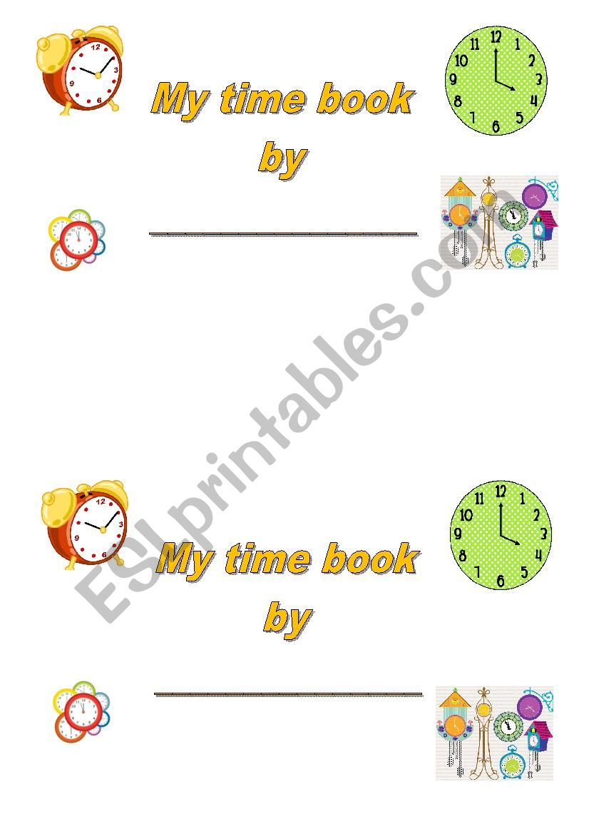 My Time Book - reference booklet