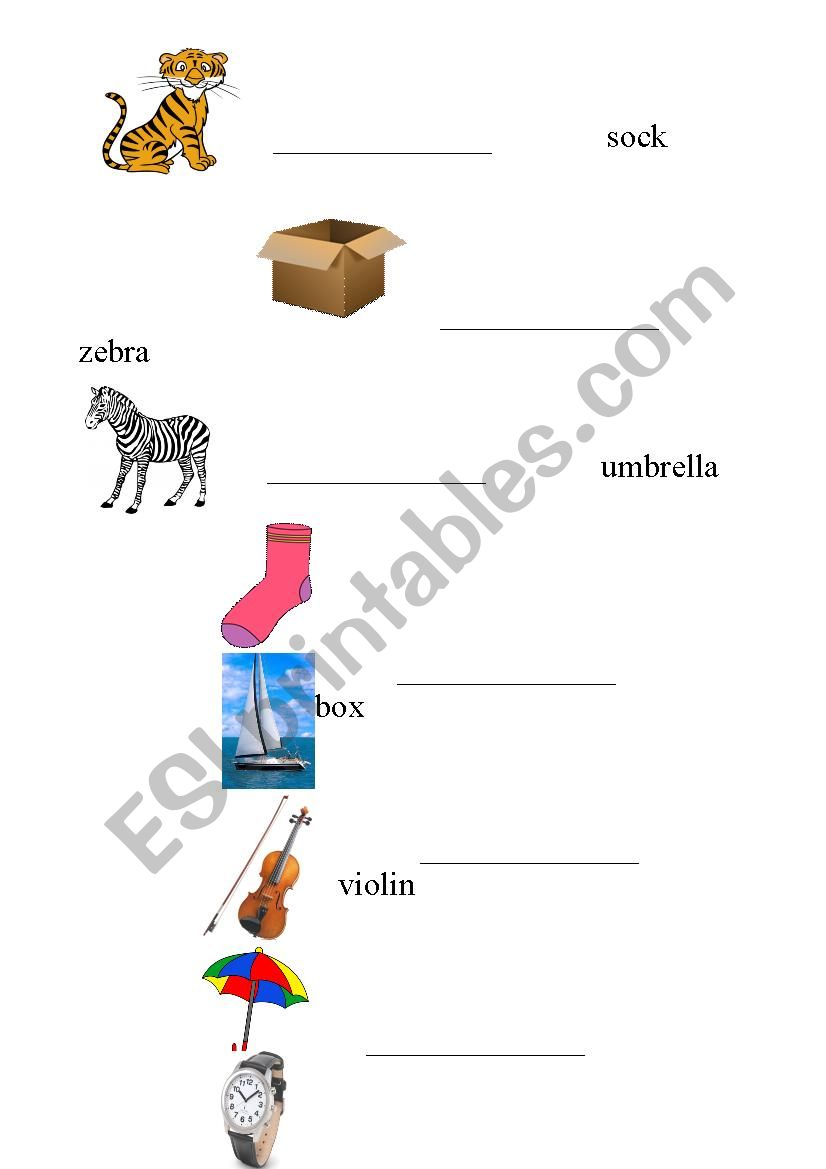 Alphabet worksheet