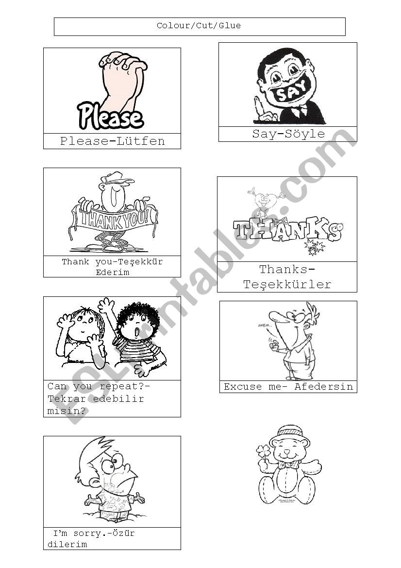 classroom language worksheet