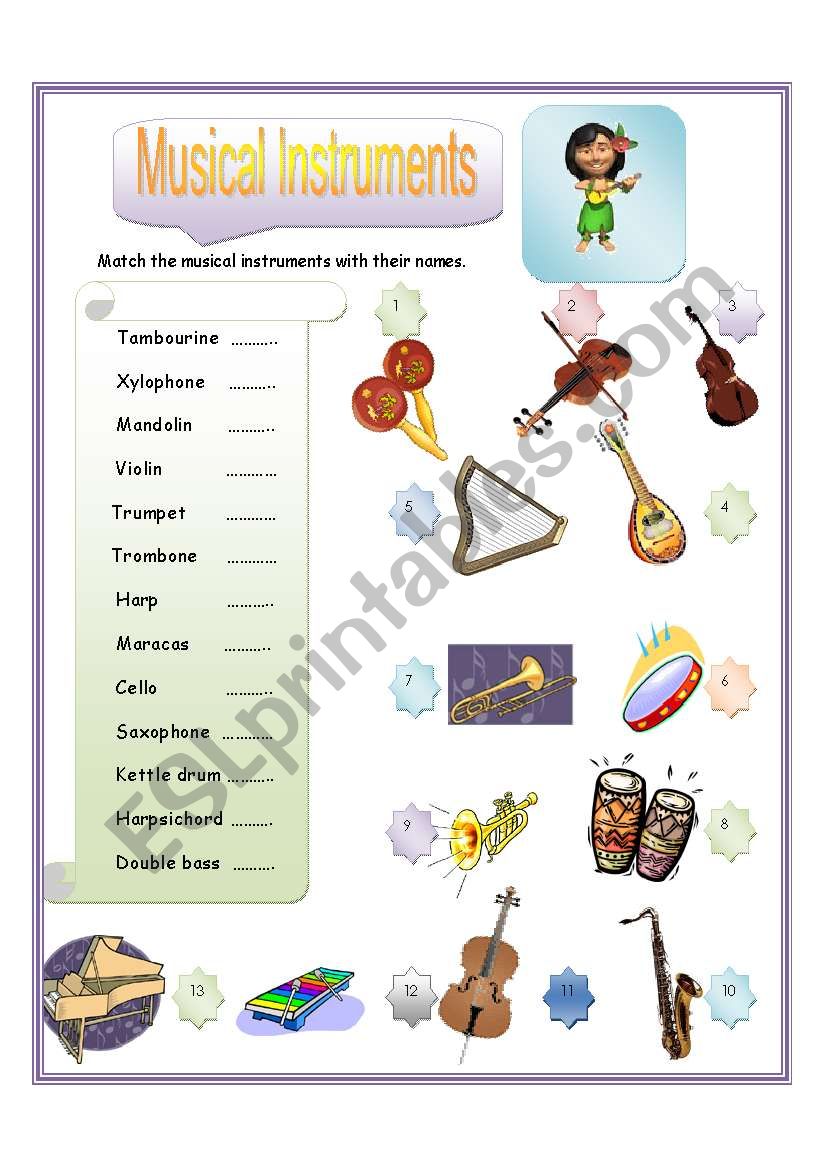 Musical Instrument Part-2 worksheet