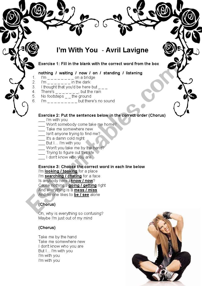 Song Class - IÂ´m With You (Avril Lavigne)