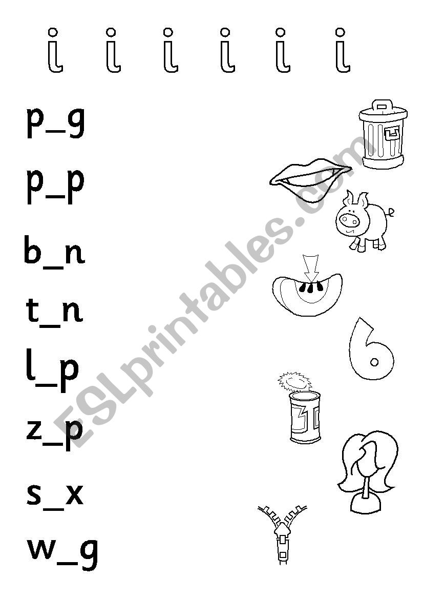 Phonics cvc medial vowel 