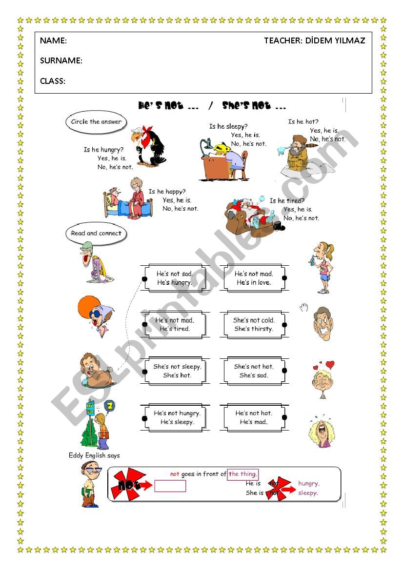 Feelings and verb BE worksheet