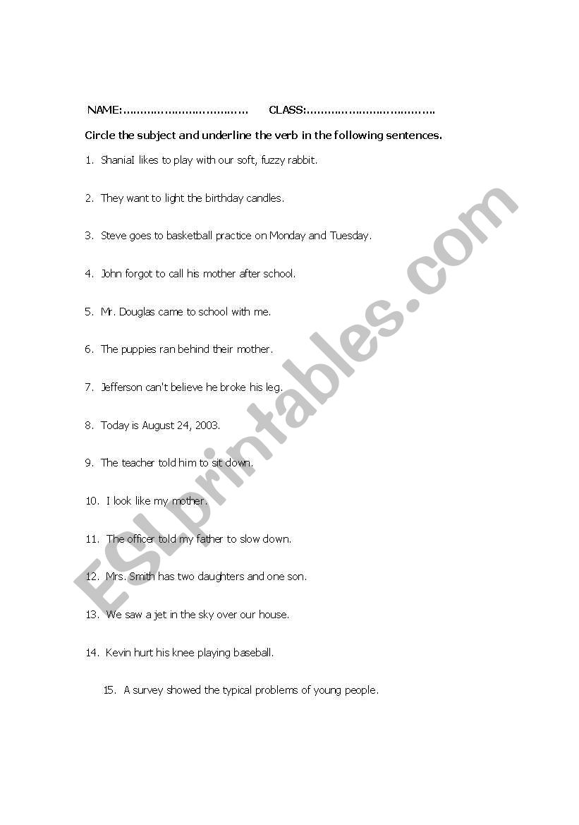 BASIC ENGLISH TEST worksheet